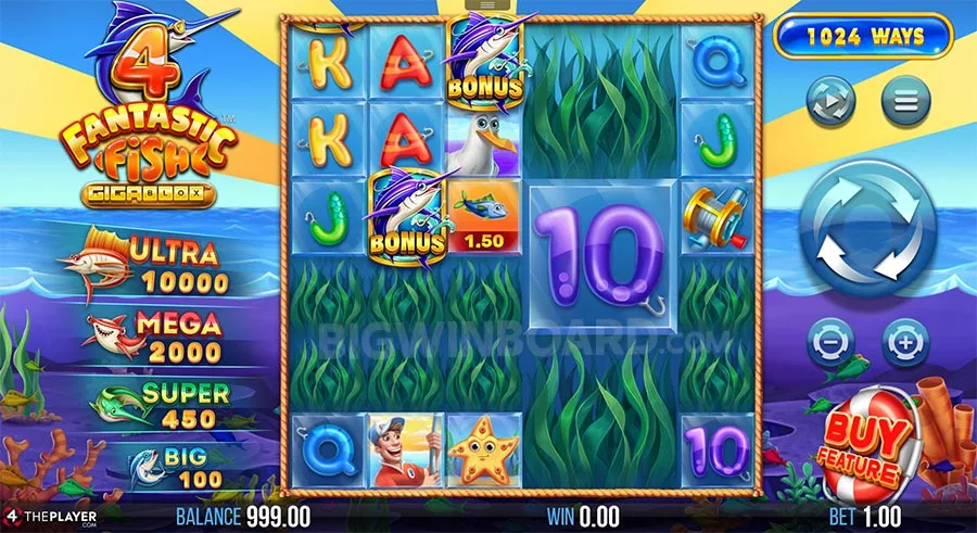 Совершенно новый игровой автомат 4 Fantastic Fish GigaBlox