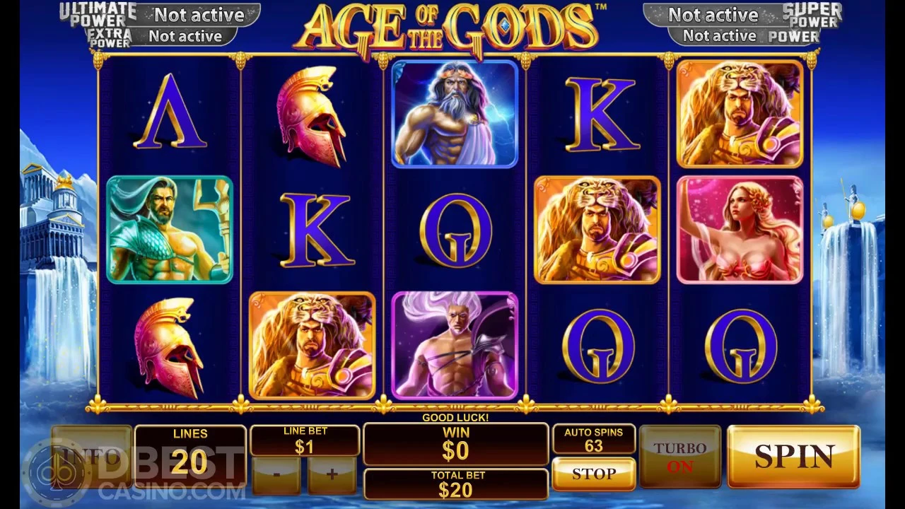 Игровой процесс нового автомата Age of the Gods (Эпоха богов)