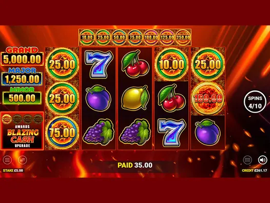 Свежий игровой автомат Blazing Cash (Горящие деньги)