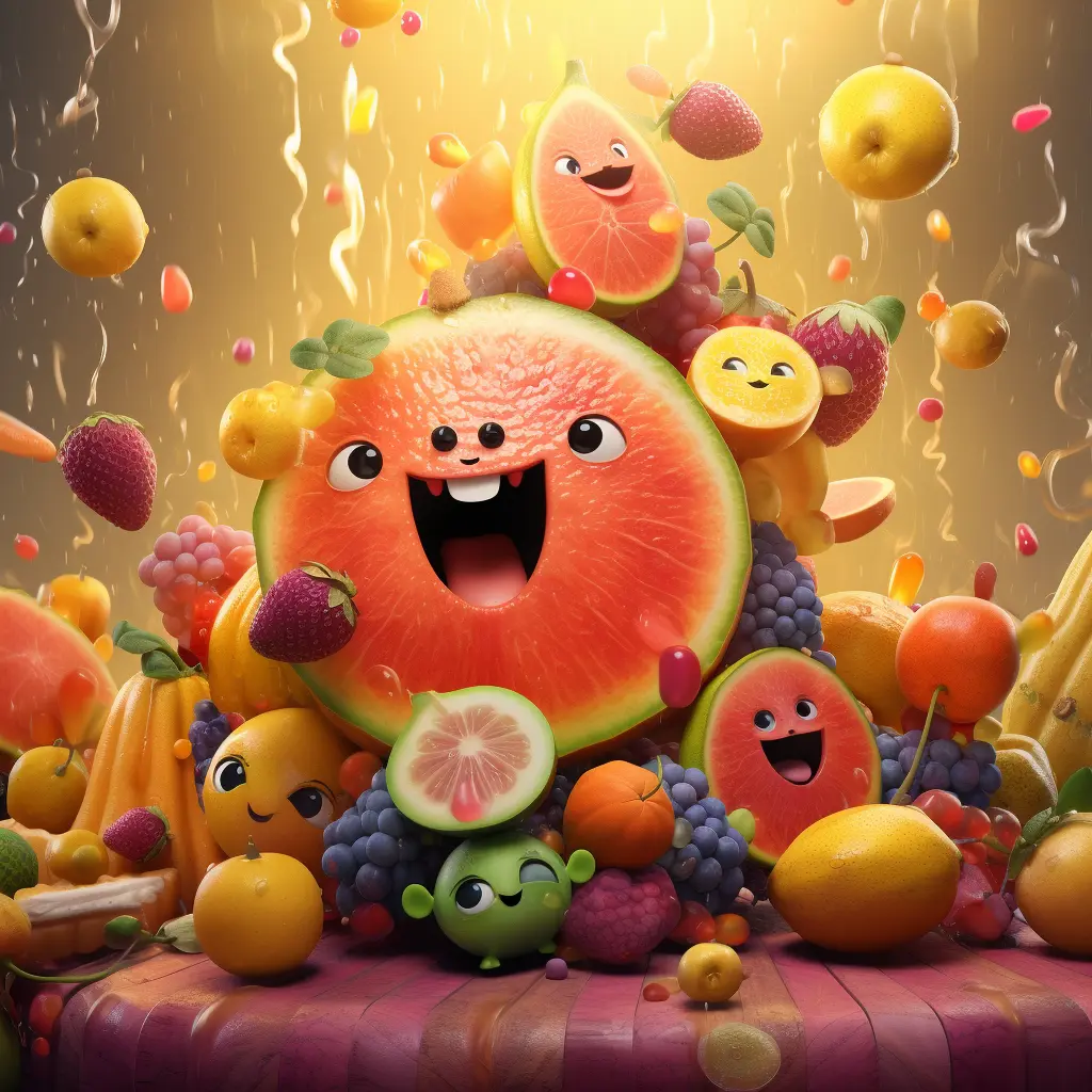 Фруктово-ягодная компания нового игрового аппарата Fruit Party