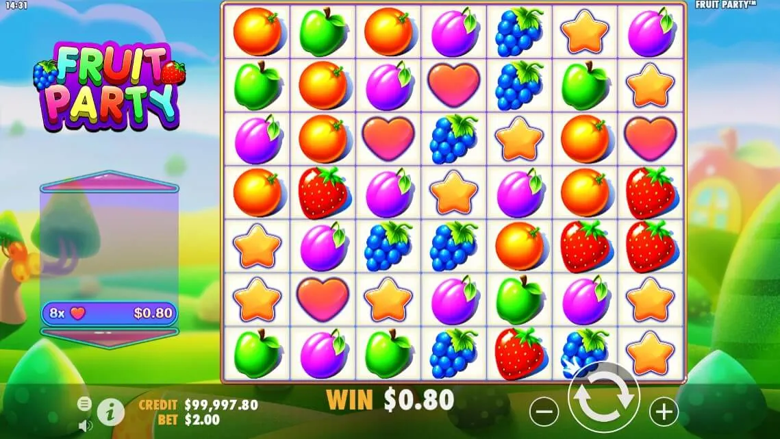 Новый автомат на реальные деньги - Fruit Party (Фруктовая вечеринка)