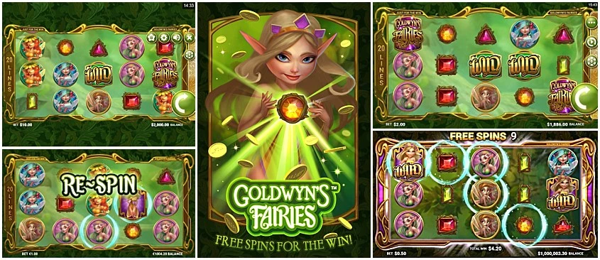 Играйте в новый игровой автомат Goldwyn's Fairies