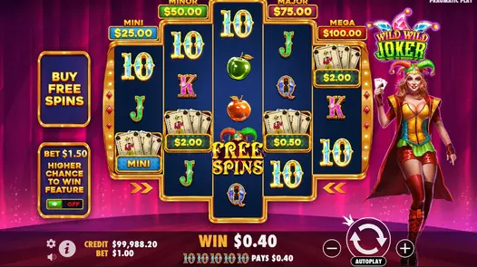 Новый игровой автомат с выводом денег - Wild Wild Joker (Дикий-предикий Джокер)